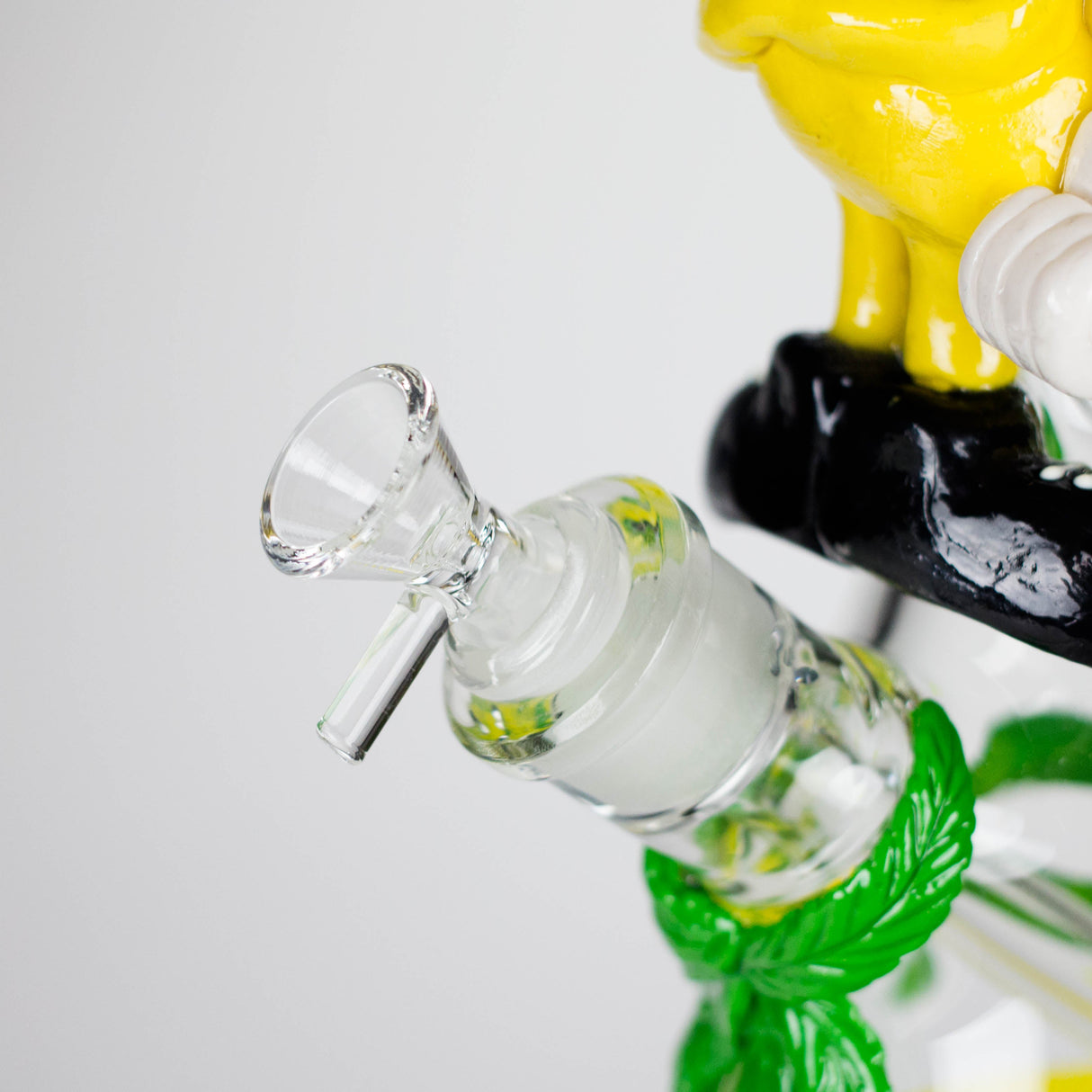 13" Bananabudz Glow in the dark Glass Bong Glass Bong DY Glass