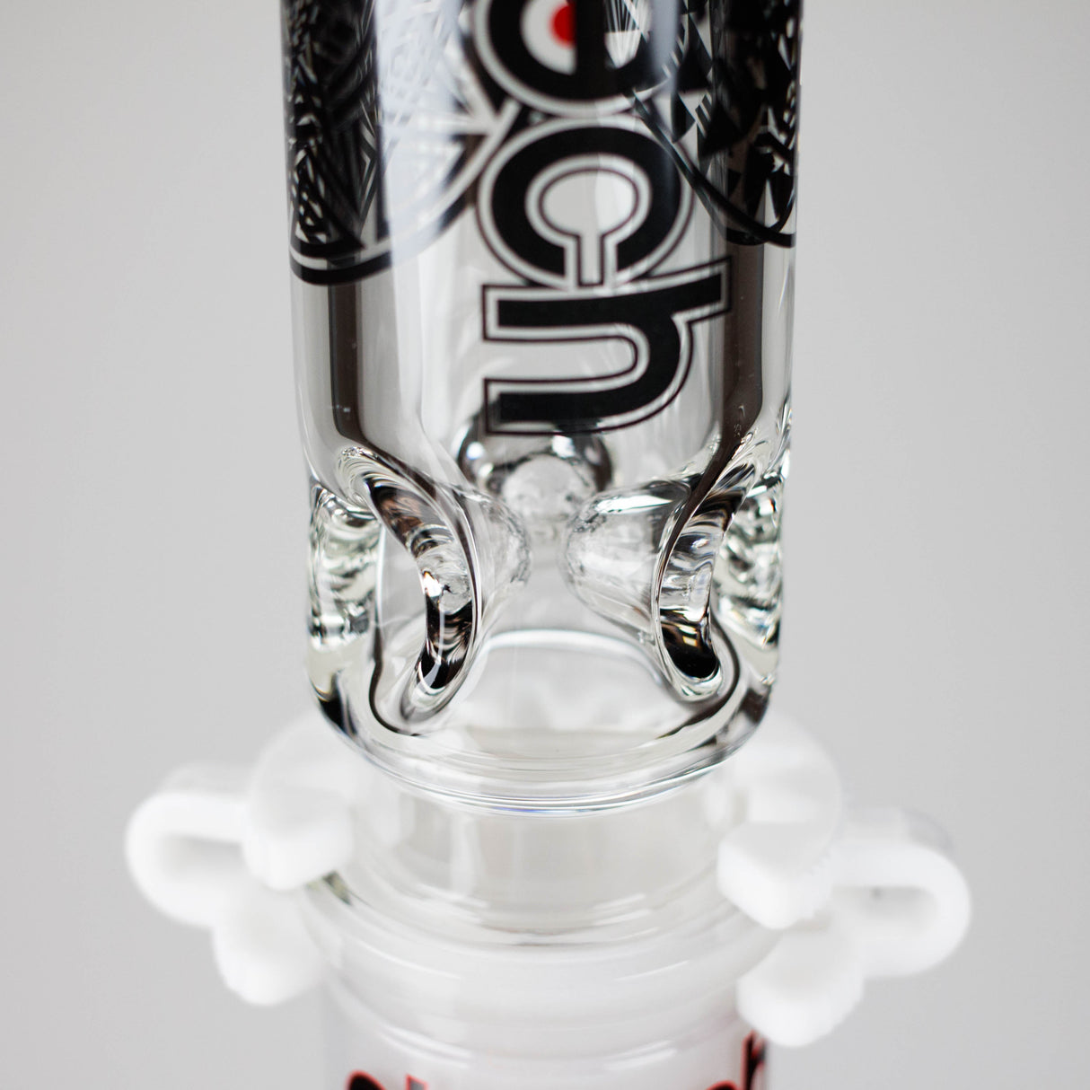 Cheech Glass | 23" Vector Pattern Beaker-in-Beaker Build-a-Bong – CHE-152 Glass Bong Smoking Cat Distribution