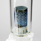 Cheech Glass | 23" Vector Pattern Beaker-in-Beaker Build-a-Bong – CHE-152 Glass Bong Smoking Cat Distribution