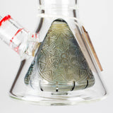 Cheech Glass | 23" Vector Pattern Beaker-in-Beaker Build-a-Bong – CHE-152 Glass Bong Smoking Cat Distribution