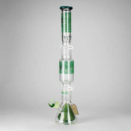 Cheech Glass | 23" Hive Pattern Beaker-in-Beaker Build-a-Bong – CHE-149 Glass Bong Smoking Cat Distribution