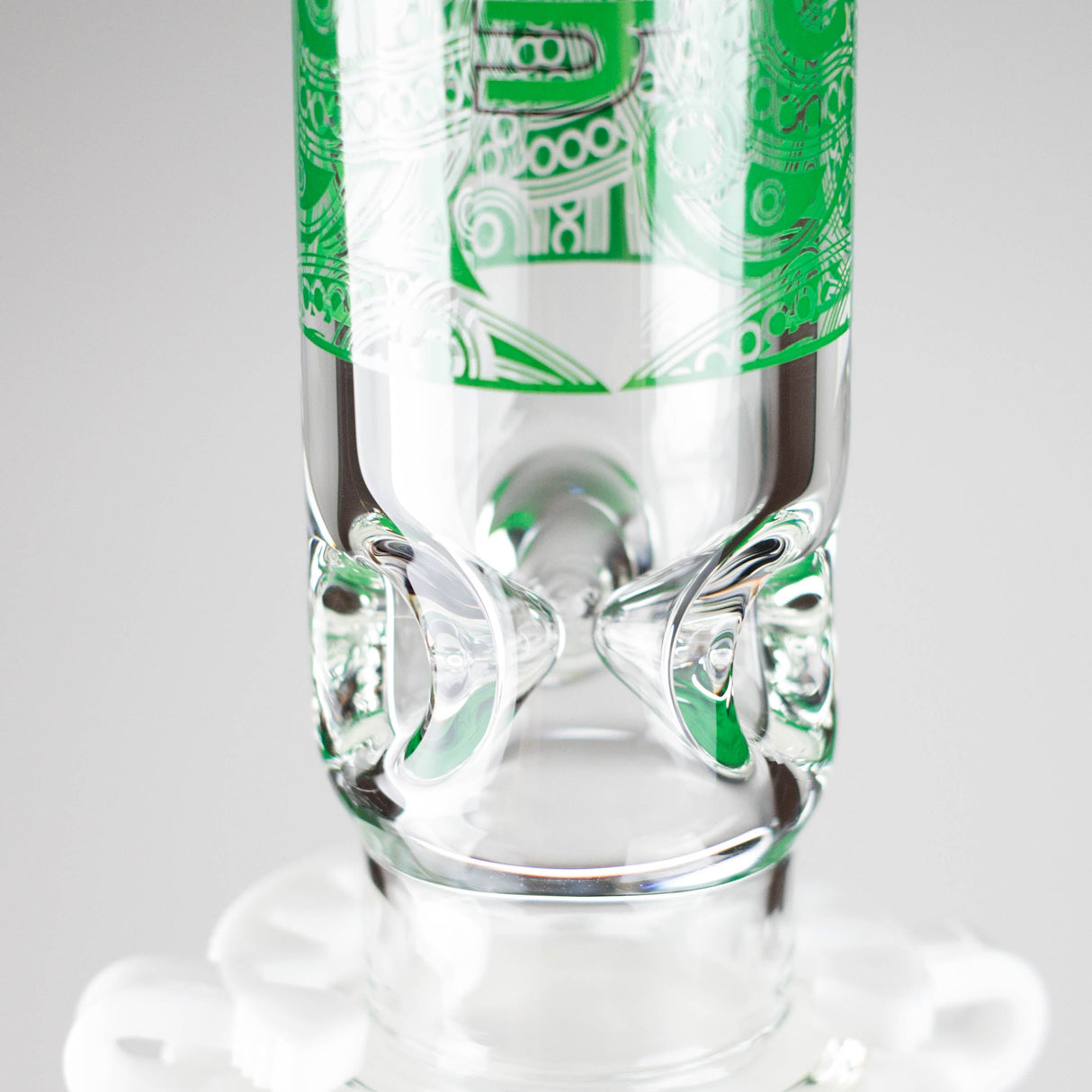 Cheech Glass | 23" Hive Pattern Beaker-in-Beaker Build-a-Bong – CHE-149 Glass Bong Smoking Cat Distribution