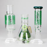 Cheech Glass | 23" Hive Pattern Beaker-in-Beaker Build-a-Bong – CHE-149 Glass Bong Smoking Cat Distribution