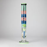 Cheech Glass | 17" Summer Smoothie Straight Tube Bong – CHE-191-1 Glass Bong Smoking Cat Distribution
