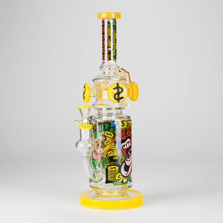 Cheech Glass | 13" Casino Money Waterpipe – CHE-369 Glass Bong Smoking Cat Distribution