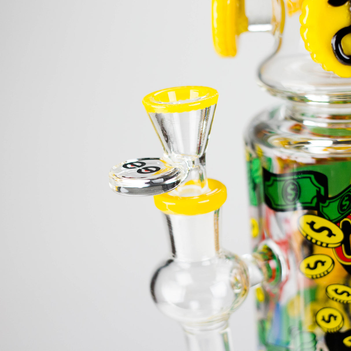 Cheech Glass | 13" Casino Money Waterpipe – CHE-369 Glass Bong Smoking Cat Distribution