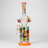 Cheech Glass | 13" Are You Feeling Lucky Waterpipe – CHE-370 Glass Bong Smoking Cat Distribution