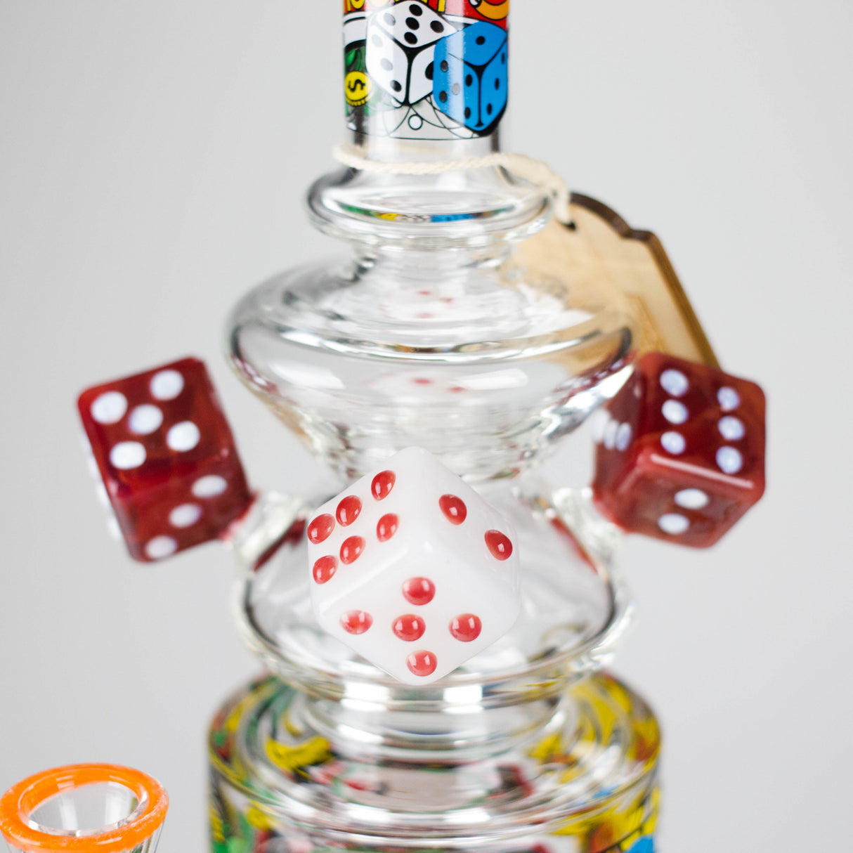 Cheech Glass | 13" Are You Feeling Lucky Waterpipe – CHE-370 Glass Bong Smoking Cat Distribution