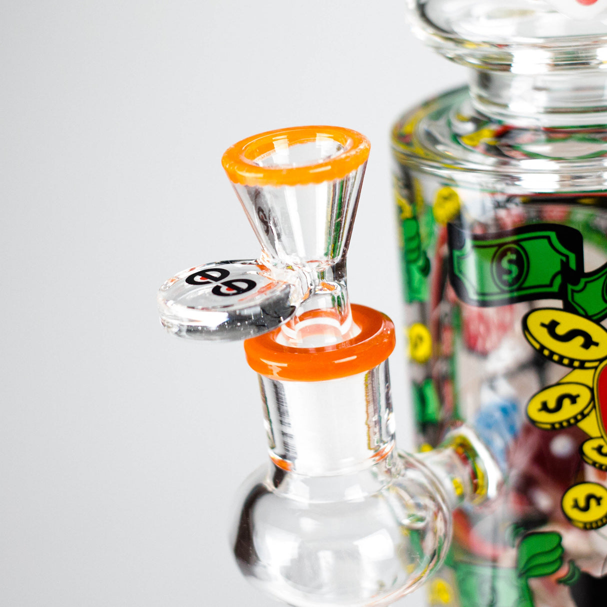 Cheech Glass | 13" Are You Feeling Lucky Waterpipe – CHE-370 Glass Bong Smoking Cat Distribution