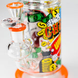 Cheech Glass | 13" Are You Feeling Lucky Waterpipe – CHE-370 Glass Bong Smoking Cat Distribution