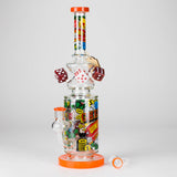 Cheech Glass | 13" Are You Feeling Lucky Waterpipe – CHE-370 Glass Bong Smoking Cat Distribution
