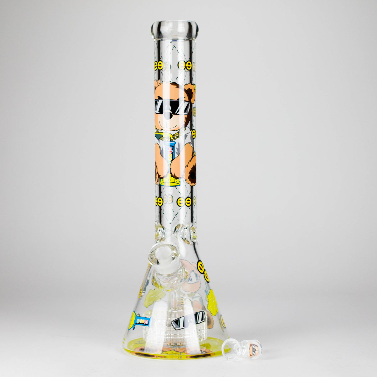 Cheech Glass | 16" Hi Bear Beaker Waterpipe – CH-297 Glass Bong Smoking Cat Distribution