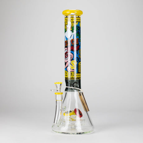 Cheech Glass | 15" Time to Cash Out Stemless Waterpipe – CHE-376 Glass Bong Smoking Cat Distribution