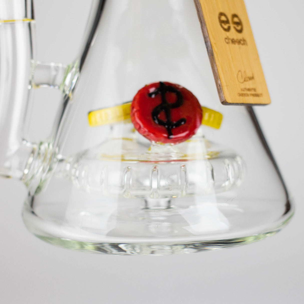 Cheech Glass | 15" Time to Cash Out Stemless Waterpipe – CHE-376 Glass Bong Smoking Cat Distribution