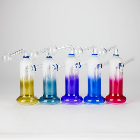 6" Bob Oil Burner – Compact Design with Assorted Colors Glass Rig RMG WHOLESALE