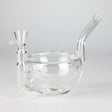 Clear Katora Water Pipe – Unique Bowl-Style Design with 14mm Joint Glass Bong RMG WHOLESALE