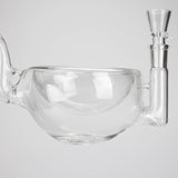 Clear Katora Water Pipe – Unique Bowl-Style Design with 14mm Joint Glass Bong RMG WHOLESALE