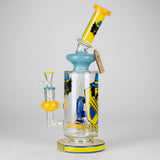 Cheech Glass | 12" Bandito Mask Tube Bong – CHE-359 Glass Bong Smoking Cat Distribution