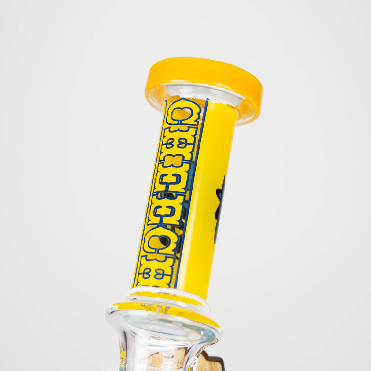 Cheech Glass | 12" Bandito Mask Tube Bong – CHE-359 Glass Bong Smoking Cat Distribution