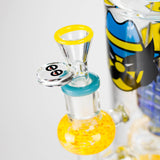 Cheech Glass | 12" Bandito Mask Tube Bong – CHE-359 Glass Bong Smoking Cat Distribution