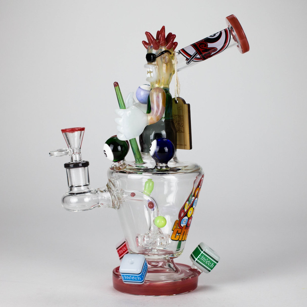 Cheech Glass | 11.5" Pool Hall Blazy Buddy Bong – CHE-366 Glass Bong Smoking Cat Distribution