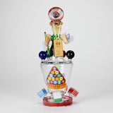 Cheech Glass | 11.5" Pool Hall Blazy Buddy Bong – CHE-366 Glass Bong Smoking Cat Distribution