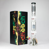 Cheech Glass | 23" Vector Pattern Beaker-in-Beaker Build-a-Bong – CHE-152 Glass Bong Smoking Cat Distribution