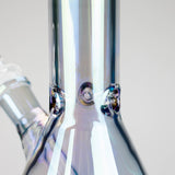 8" Electroplate Glass Beaker Bong – 5mm Thick | Ice Catcher | 3-Piece Set Glass Bong 777 Smoke