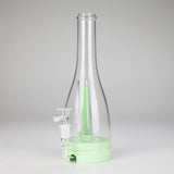 12" Easy-Clean Bird Bong – Removable Percolator | 14mm Bowl Joint Glass Bong 777 Smoke Green
