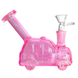 4-1/2" Car Shape Glass Bong – Compact & Stemless Glass Bong Fortune Red