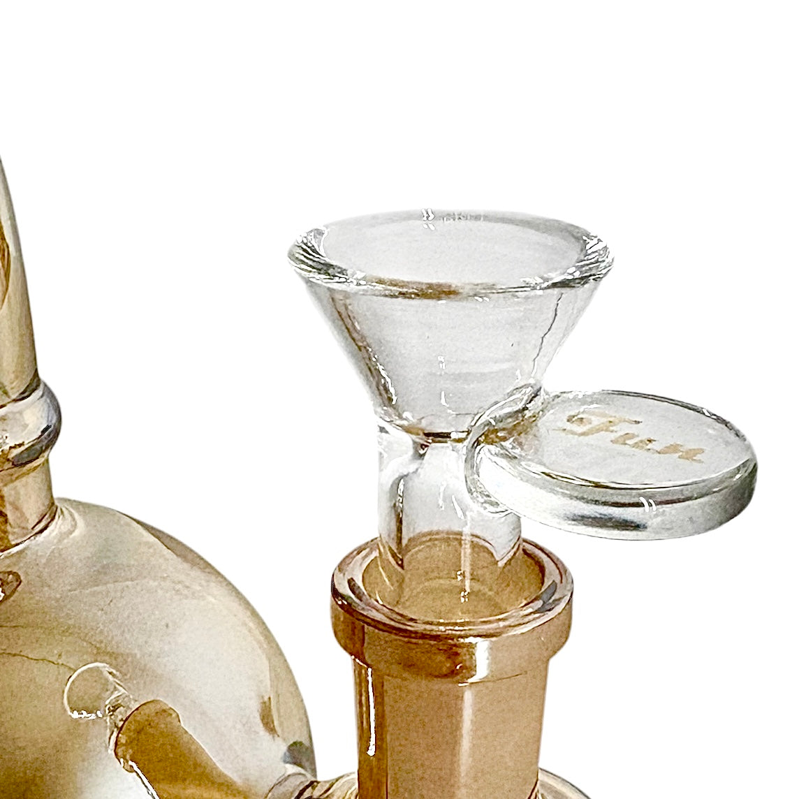 Fortune | 6-3/4" Ball Shape Electroplate Glass Bong – Compact & Stemless Glass Bong Fortune