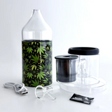 Electric Lamp Bong Set-Leaf Bundle Super Supplys Inc