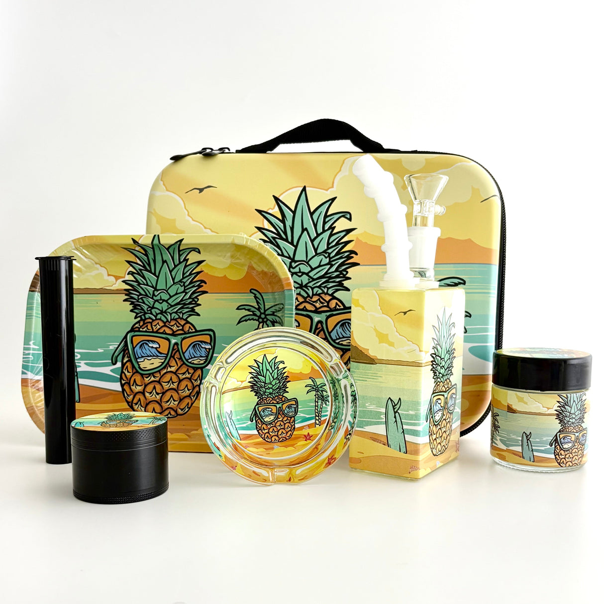 Juicy Box Tropical Pineapple Smoking Set [Juicy Box Set-12] Bundle Super Supplys Inc