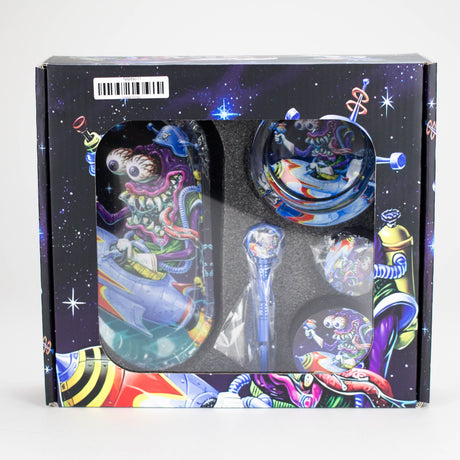 5-in-1 Metal Pipe Smoke Set – Cartoon Design Bundle 777 Smoke