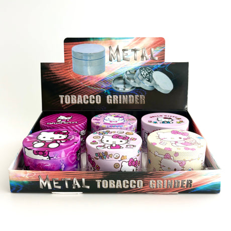 Kitten Design Grinder 63*44mm 4 Parts-6CT Display Pack Super Supplys Inc