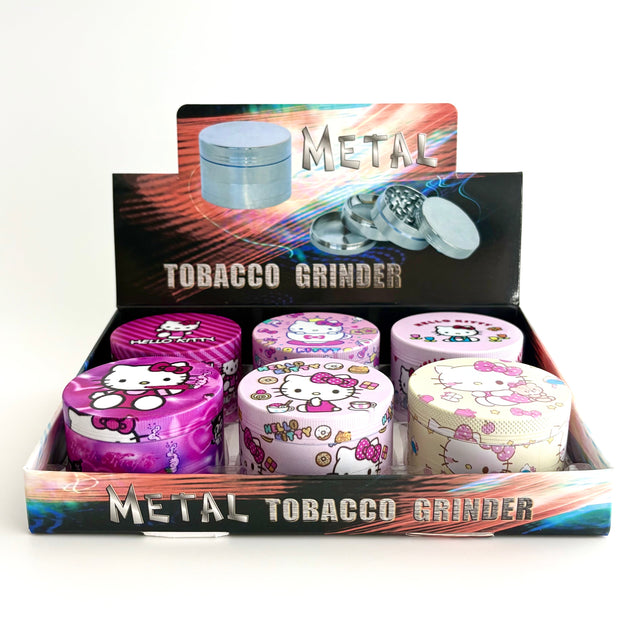 Kitten Design Grinder 63*44mm 4 Parts-6CT Display Pack Super Supplys Inc