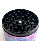 Psychedelic Mushroom Grinder 63*44mm 4 Parts-6CT Display Pack Super Supplys Inc