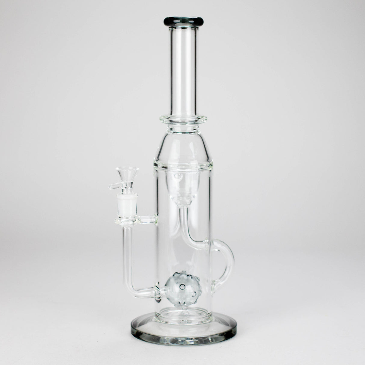 14″ Beaker Base Glass Bong [C1540] Glass Bong Canadian Distributor Charcoal Black