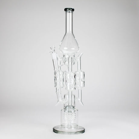 20" Coil Glass water recycler bong [C1577] Glass Bong Canadian Distributor Charcoal Black