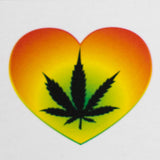 Haze | 9″ Heart Leaf Bubble Base Glass Bong – Teal (Mini-R) Glass Bong Canadian Distributor