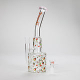 Haze | 10″ Skull & Red Roses Glass Bong – Pink (Mini-S) Glass Bong Canadian Distributor