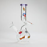 Haze | 9″ Zong Glass Bong with Color Lip – Purple (Mini-W) Glass Bong Canadian Distributor