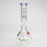 Haze | 9″ Zong Glass Bong with Color Lip – Purple (Mini-W) Glass Bong Canadian Distributor
