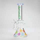 Haze | 8.5″ Colorful Chill Rig – Jade Blue (Mini-K) Glass Bong Canadian Distributor
