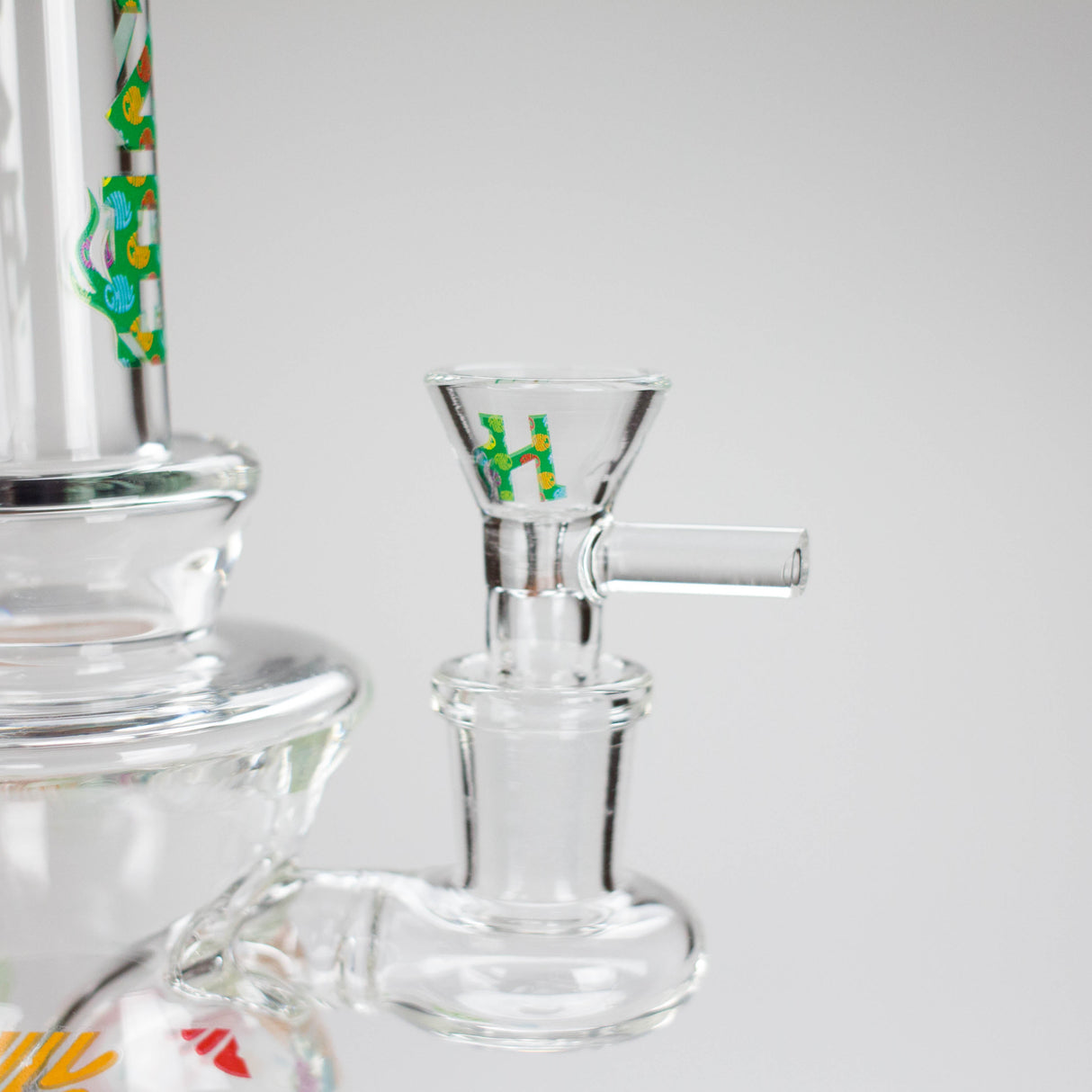 Haze | 8.5″ Colorful Chill Rig – Jade Blue (Mini-K) Glass Bong Canadian Distributor