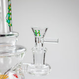Haze | 8.5″ Colorful Chill Rig – Jade Blue (Mini-K) Glass Bong Canadian Distributor