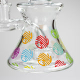 Haze | 8.5″ Colorful Chill Rig – Jade Blue (Mini-K) Glass Bong Canadian Distributor