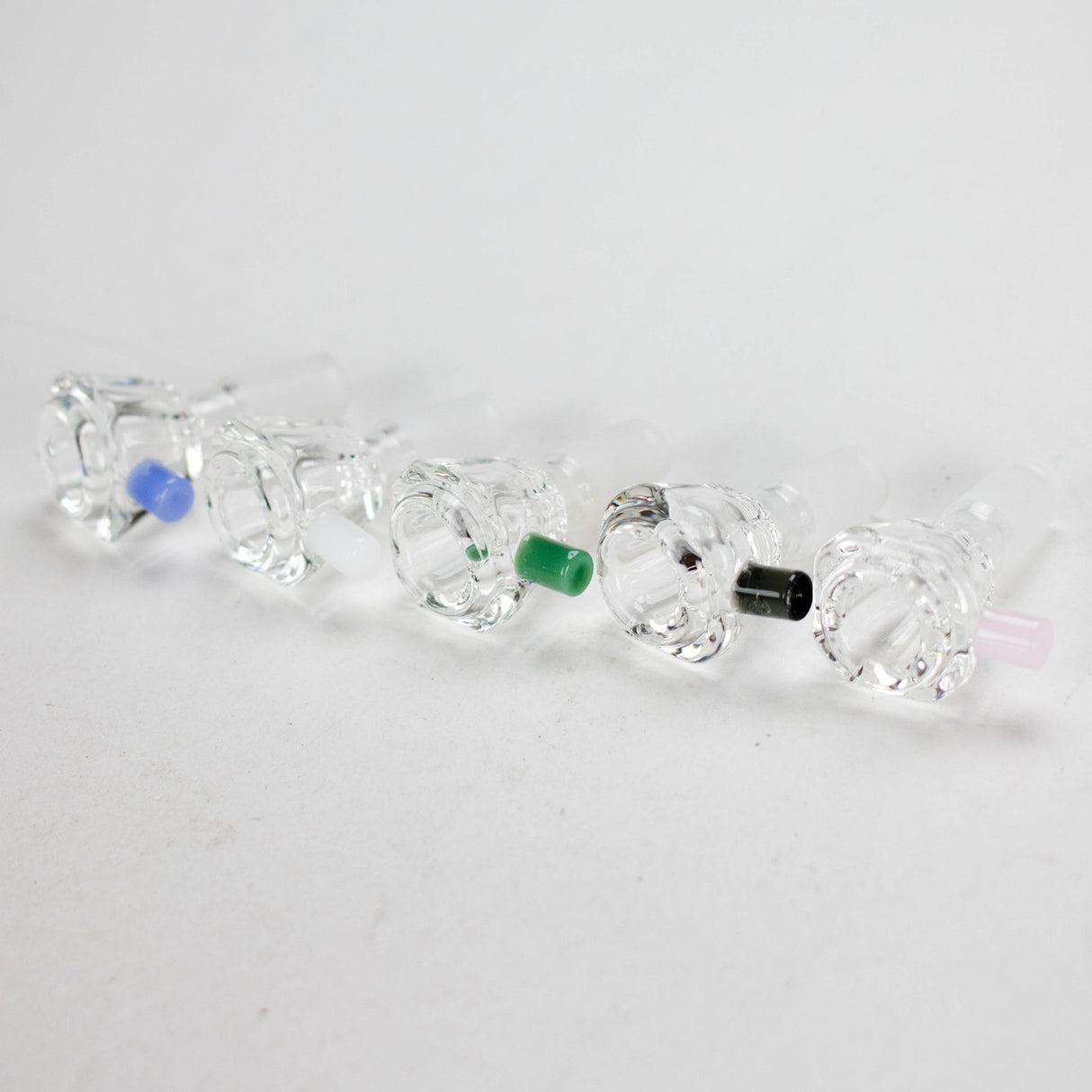 Crystal Diamond Bowl with Color Handle – 14mm (BL-CC481) Bowl · Banger · Oil Burner Canadian Distributor