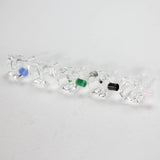 Crystal Diamond Bowl with Color Handle – 14mm (BL-CC481) Bowl · Banger · Oil Burner Canadian Distributor