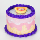 2.5" Cake-Shaped Metal Grinder 4-Layer (Box of 6) Display Pack 777 Smoke